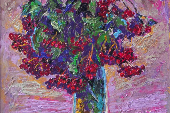 Букет калины. 2012. Холст, масло. 70х60